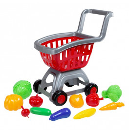 Игровой набор Бамсик Коляска с овощами 010/5_Gray-Red