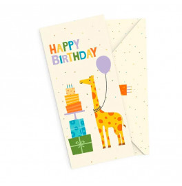 Подарочный конверт FunMi "Happy Birthday жирафа" 22483
