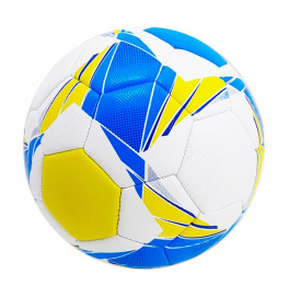 Мяч футбольный "5 PVC 320-350 гр сине-желтый ABT007