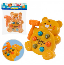 Развивающая игрушка Логика-стукалка мишка с молотком PL-725-33