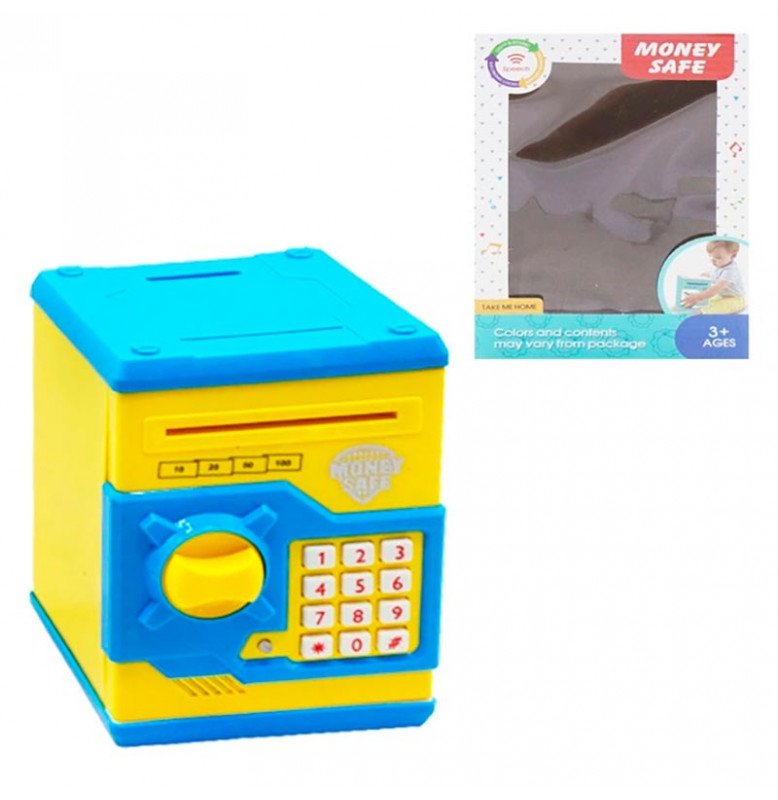 Копилка-сейф электронная WF-3001A_Blue-Yellow