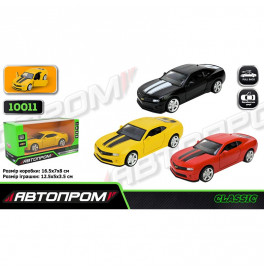 Машинка Автопром 2013 Chevrolet Camaro SS металлическая со светом и звуком. 10011