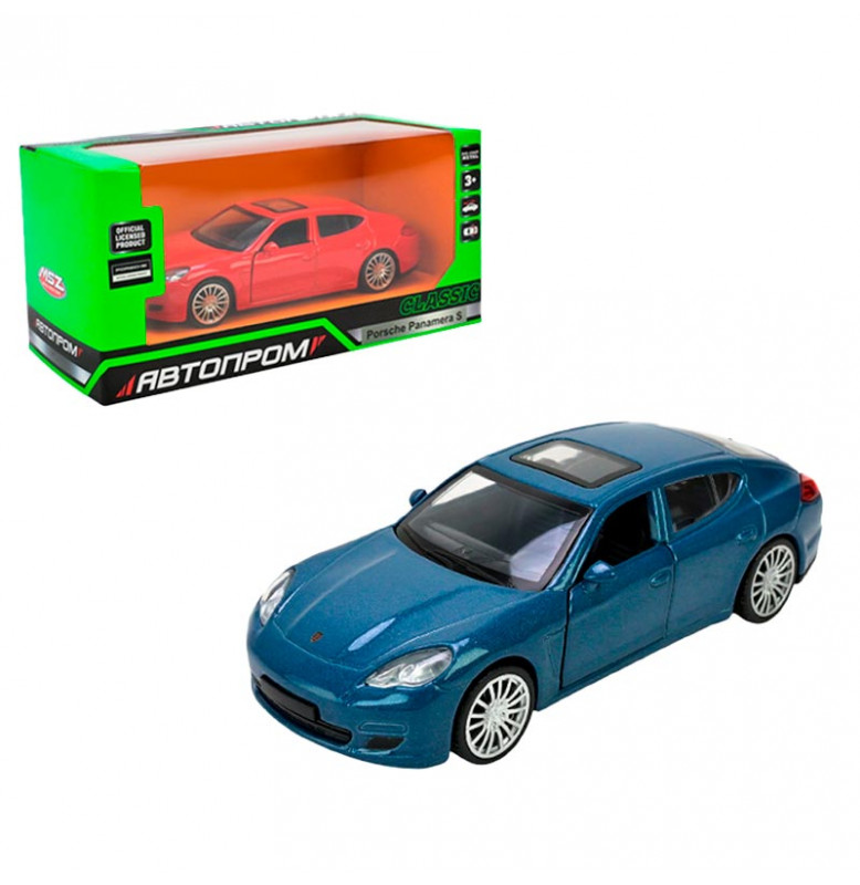 Машинка Автопром Porsche Panamera S 5 inch металлическая 10023_Blue