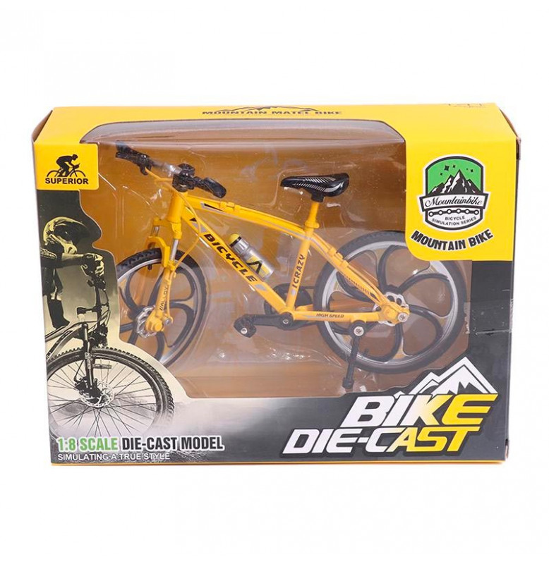 Фінгербайк Bike Die-Cast пальчиковий велосипед 2022_Yellow