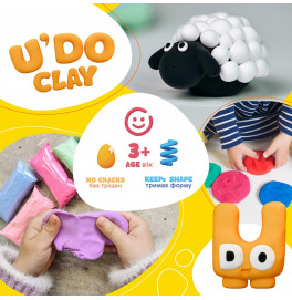 Набор для творчества "U'DO Clay 12 шт." брикет 10г 41055