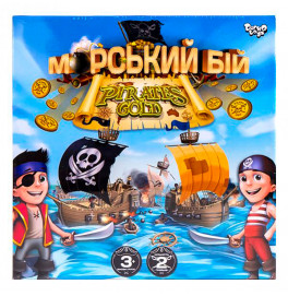 Настольная игра Danko Toys "Морской бой. Pirates Gold" развлекательная G-MB-03U
