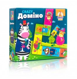 Игра настольная "CRAZY Домино" укр. VT8055-10