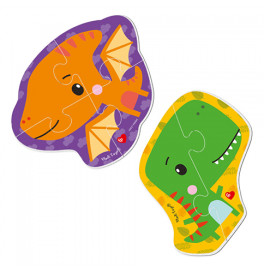 Магнитные беби пазлы Vladi Toys "Fisher Price. Динозаврики" англ VT3208-16