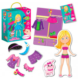 Магнитная одевалка Vladi Toys Меган и Полли 39 элементов VT3702-11