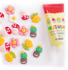 Набор для творчества Vladi Toys "Клей с кабашонами. Грибочки микс" VT4600-05