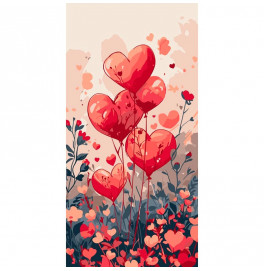 Картина по номерам Art Craft "Воздушные сердца" 40x80 см 16517-AC