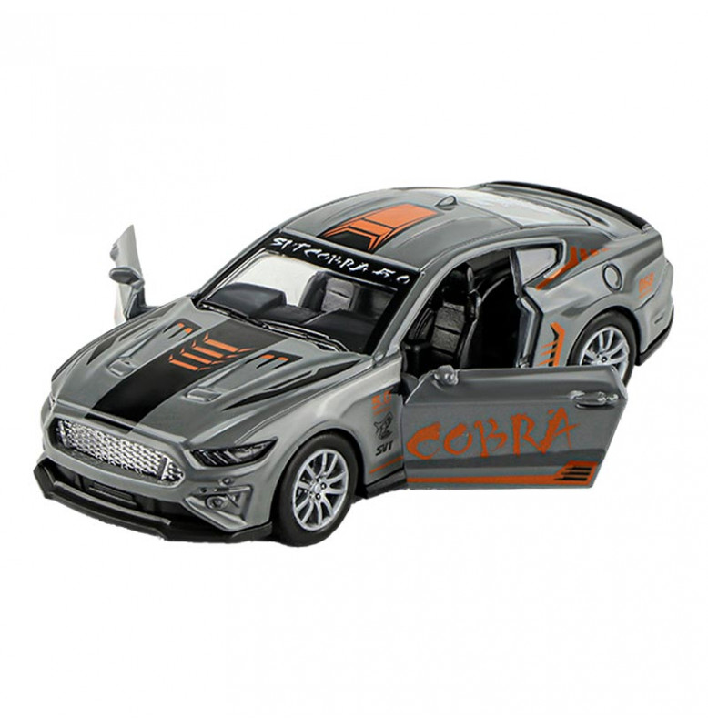 Машинка COBRA 1:32 металлическая инерционная со светом и звуком. K175B13_Gray