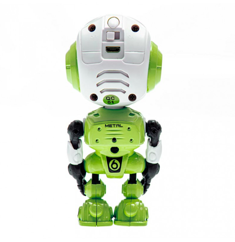 Интеркативная игрушка робот со светом и звуком MY66-J1202_Green