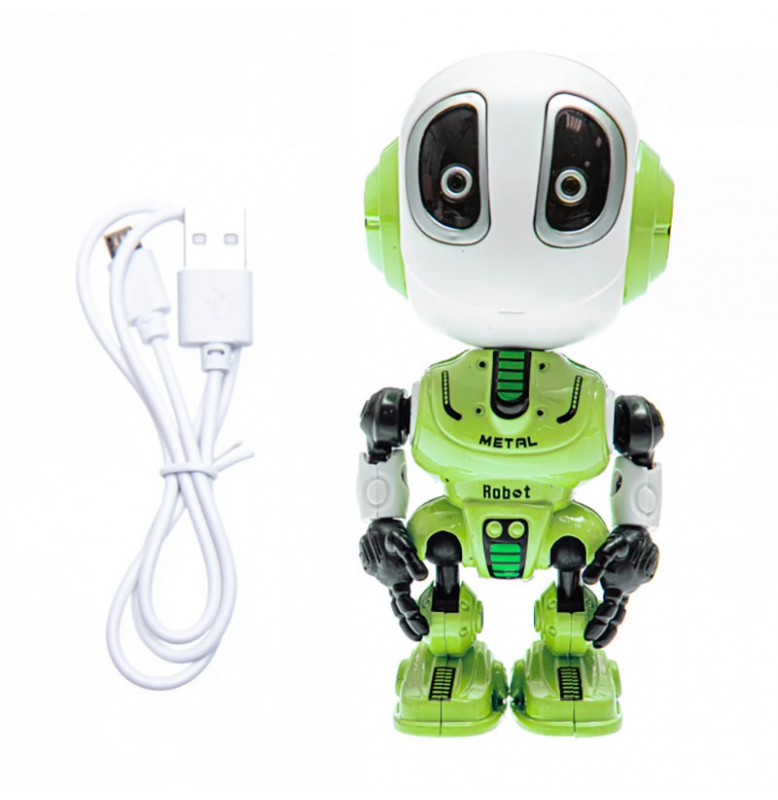 Интеркативная игрушка робот со светом и звуком MY66-J1202_Green