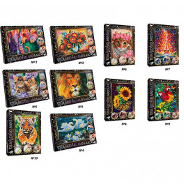 Алмазная мозаика Danko Toys Diamond Mosaic 20 x 30 см DM-03-01,02,03,04,05...10