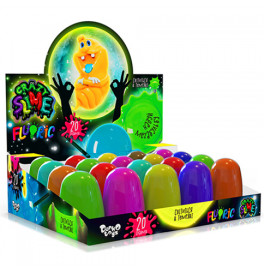 Слайм Danko Toys "Crazy Slime" Fluoric в колбе SLM-FL-01-01U