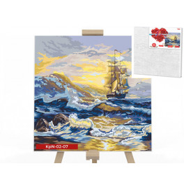 Картина по номерам Danko Toys "Шторм" 40x40см KpNe-02-07