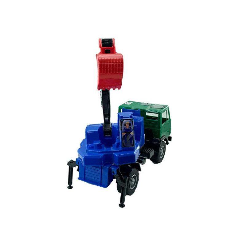 Машинка Оріон Камаз-екскаватор Х2 40 см 495_Green-Blue