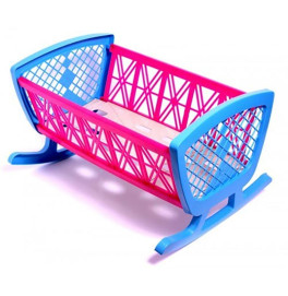 Кровать для кукол, пластмас, разноцветная 006_Blue-Red