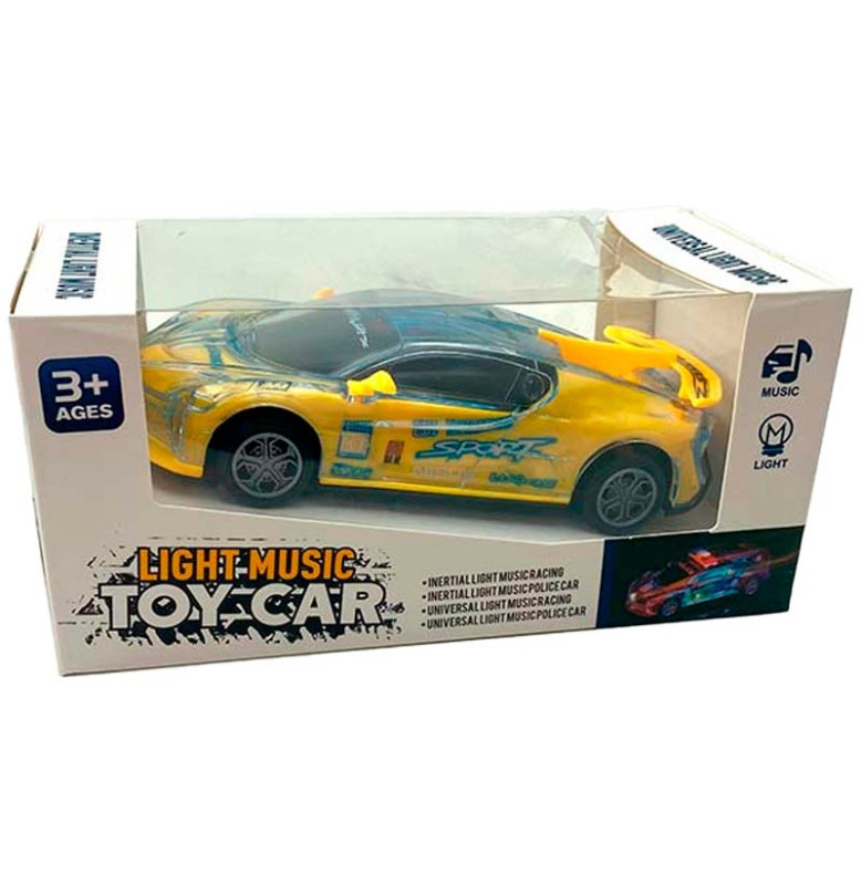 Машинка Легкова інерційна зі світлом 866-13/866-12_Yellow