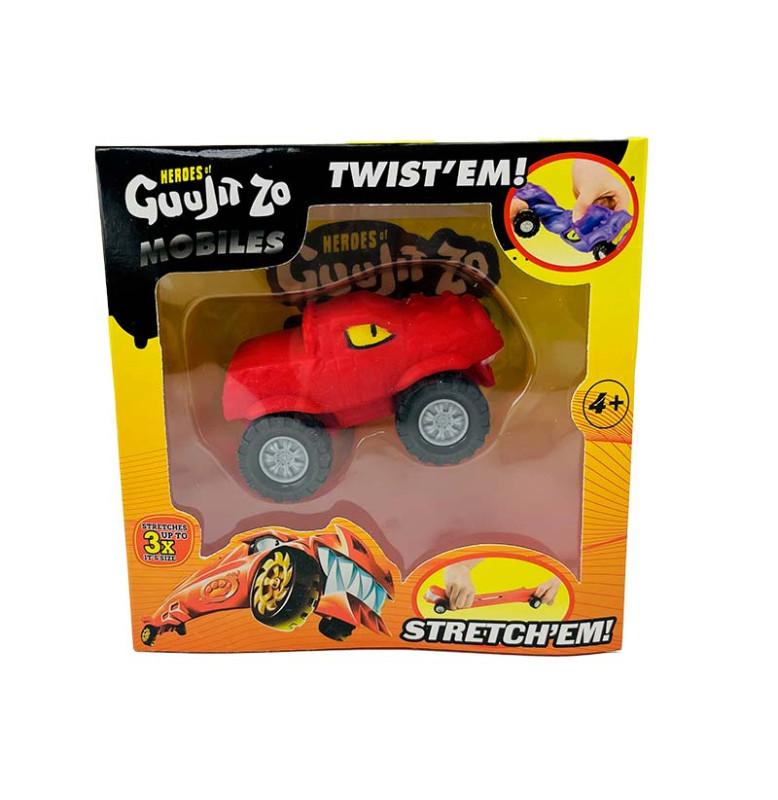 Стретч-антистрес GuujitZu у вигляді машинки C2881_Dino, Red