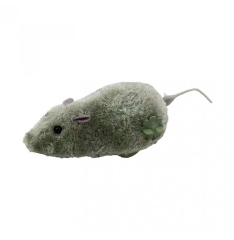 Игрушка мышка заводная ездит 601_Gray