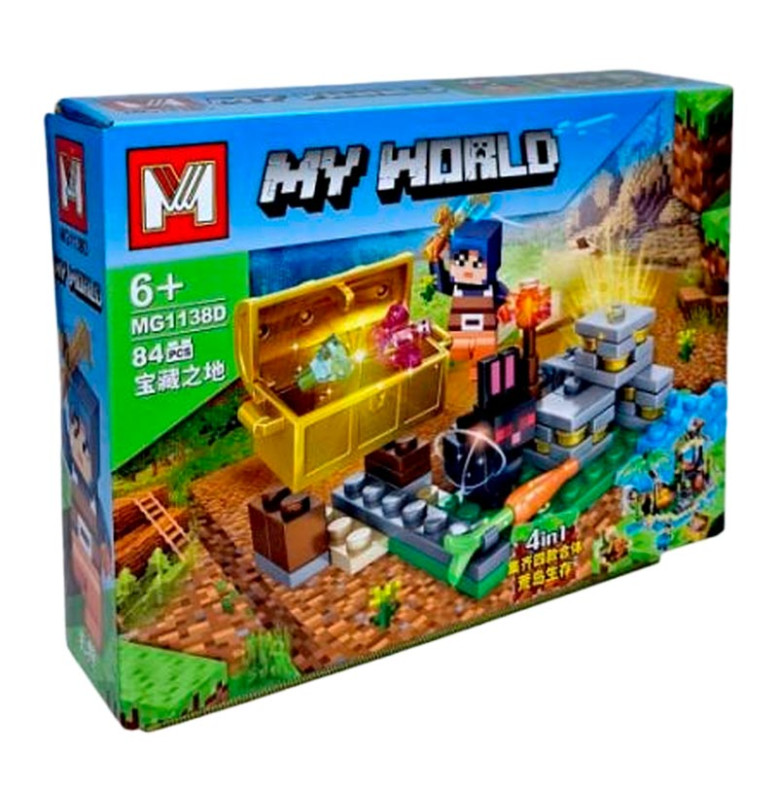 Конструктор My World блоковий пластиковий MG1138_seriesD