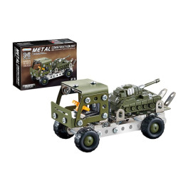 Конструктор Военный транспорт металлический 133 деталей 867-5
