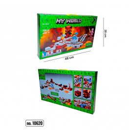 Конструктор блочный My World пластиковый 10620A