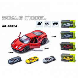 Машинка спортивная SCALE MODEL металлическая 3651A