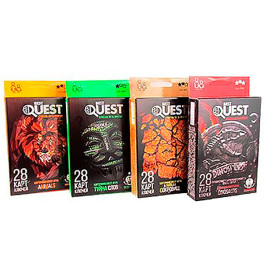 Настільна гра квест Danko Toys "BEST QUEST" карткова BQ-01-01U,02U,03U,04U Настільна гра квест Danko Toys "BEST QUEST" карткова BQ-01-01U,02U,03U,04U