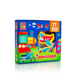 Набор магнитов Vladi Toys "Транспорт" 17 элементов VT3106-26