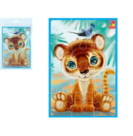 Мягкие пазлы Vladi Toys А5 Малыш сможет "Тигрёнок" фомовые