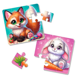 Гра розвиваюча Vladi Toys м'які пазли "Зайчик та лисичка" VT1102-35 VT1102-35 Гра розвиваюча Vladi Toys м'які пазли "Зайчик та лисичка" VT1102-35 VT1102-35