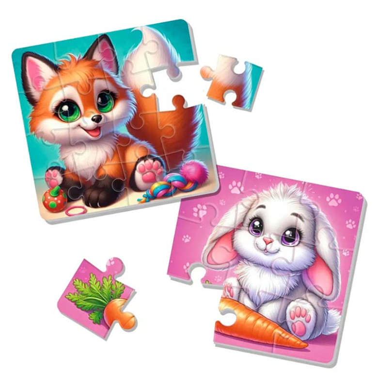 Гра розвиваюча Vladi Toys м'які пазли "Зайчик та лисичка" VT1102-35 VT1102-35 Гра розвиваюча Vladi Toys м'які пазли "Зайчик та лисичка" VT1102-35 VT1102-35