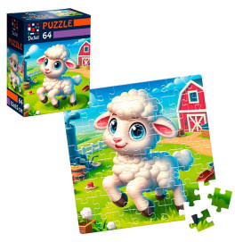 Пазл De.tail Ловкая овечка 64 детали DT1234-22