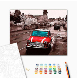 Картина по номерам "Mini Cooper" тм Лавка Чудес 40 x 50 см в коробке