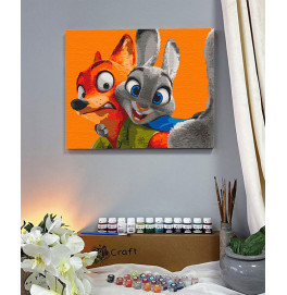 Картина по номерам "Стороже Зверополиса" 40*50 см