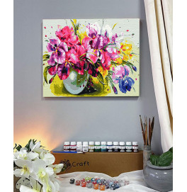 Картина за номерами "Барвисті іриси" 40*50 см 13139-AC