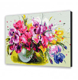Картина за номерами "Барвисті іриси" 40*50 см 13139-AC