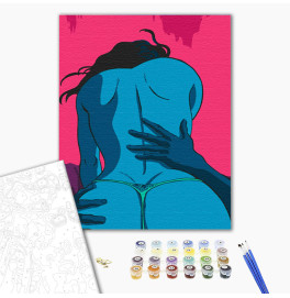 Картина по номерам с лаком ArtCraft "Страстные объятия" 40*50 см 10031-AC