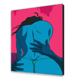 Картина по номерам с лаком ArtCraft "Страстные объятия" 40*50 см 10031-AC