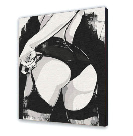 Картина по номерам с лаком ArtCraft "Дерзкий соблазн" 40*50 см 10034-AC