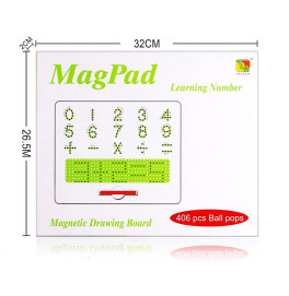 Магнитная доска обучающая большая с цифрами TSQ-406