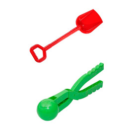 Игровой набор Бамсик Зимние игрушки №2 с лопаткой и снежоклипом 118/7_Red-Green Игровой набор Бамсик Зимние игрушки №2 с лопаткой и снежоклипом 118/7_Red-Green