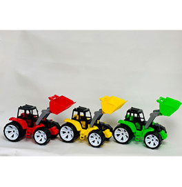 Іграшка дитяча "Трактор BAMS 1 ківш" кольорова кабіна BAMSIC, арт.007/7 Б 007/7