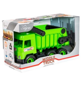 Авто "Middle truck" самоскид (св. зелений) в коробці 39482