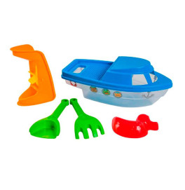 Игровой набор для пляжа Tigres Кораблик пластиковый 39647_Blue