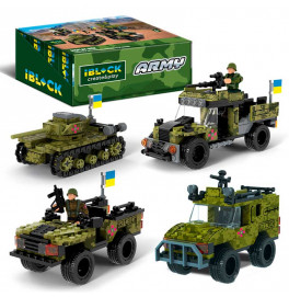 Конструктор IBLOCK арт. PL-921-426 (48шт/6) 6 диспл. по 8шт Армія, 122-161д PL-921-426
