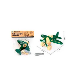 Конструктор с отверткой самолет YC426-F/C/J_Green-Yellow Конструктор с отверткой самолет YC426-F/C/J_Green-Yellow